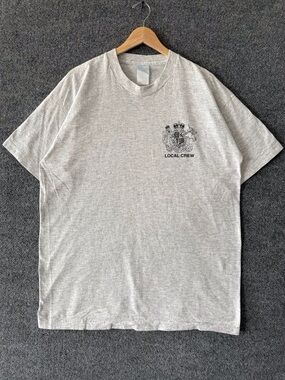 Local Crew Short-Sleeve Crewneck T-Shirt in Heather Gray